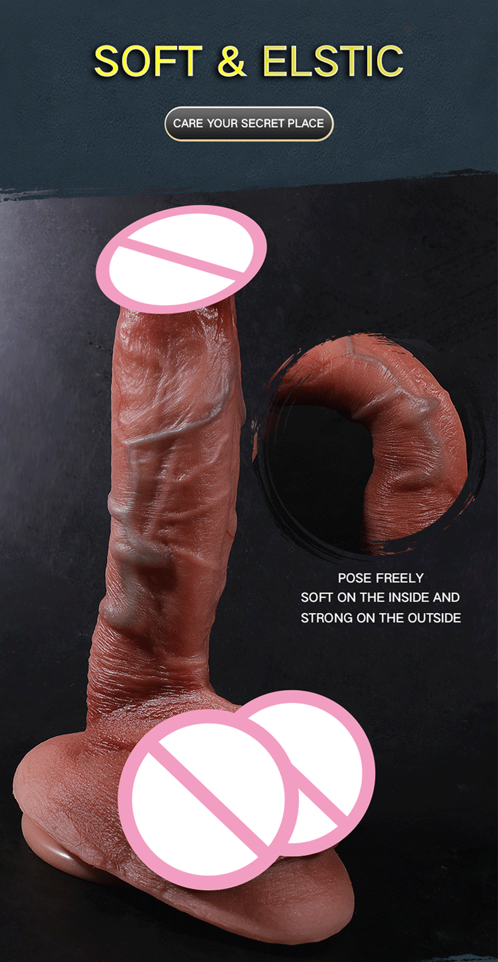 Silicone Realistic Dildo Real Penis Dick Huge Big Suction Cup Strapon 14.5-23cm 5.7-9.06inch Women Female Sex Toy Anal Plug