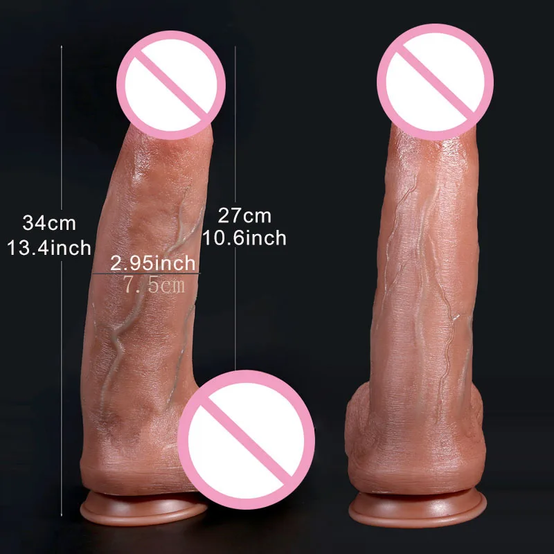 New Biggest Realistic Dildo Soft Silicone Thick Huge Penis Strapon Suction Cup Anal Sex Toys For Vagina Erotic Women Masturbator