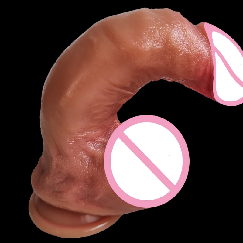 New Biggest Realistic Dildo Soft Silicone Thick Huge Penis Strapon Suction Cup Anal Sex Toys For Vagina Erotic Women Masturbator