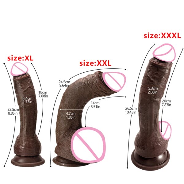 Oversized Black Realistic Dildo 9 Inch Silicone Big Penis Adult Suction Cup Anal Sex Toys For Couples Strapon Vagina Masturbator