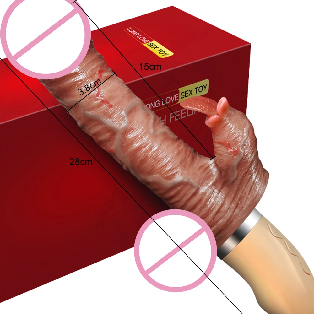 Heating Realistic Dildo Vibrator for Woman Tongue Licking G post Stimulator Vibrators Sex Toys For Female Masturbators Adult 18 Heating Realistic Dildo Vibrator for Woman Tongue Licking G post Stimulator Vibrators Sex Toys For Female Masturbators Adult 18