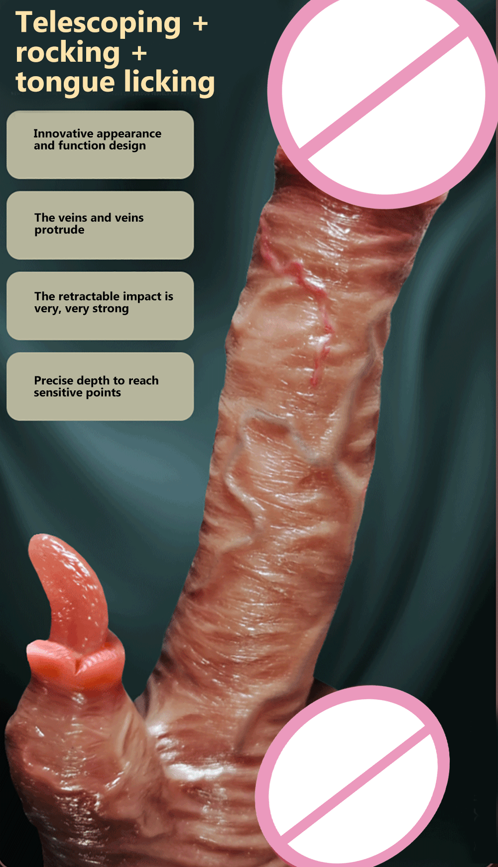 Heating Realistic Dildo Vibrator for Woman Tongue Licking G post Stimulator Vibrators Sex Toys For Female Masturbators Adult 18 Heating Realistic Dildo Vibrator for Woman Tongue Licking G post Stimulator Vibrators Sex Toys For Female Masturbators Adult 18