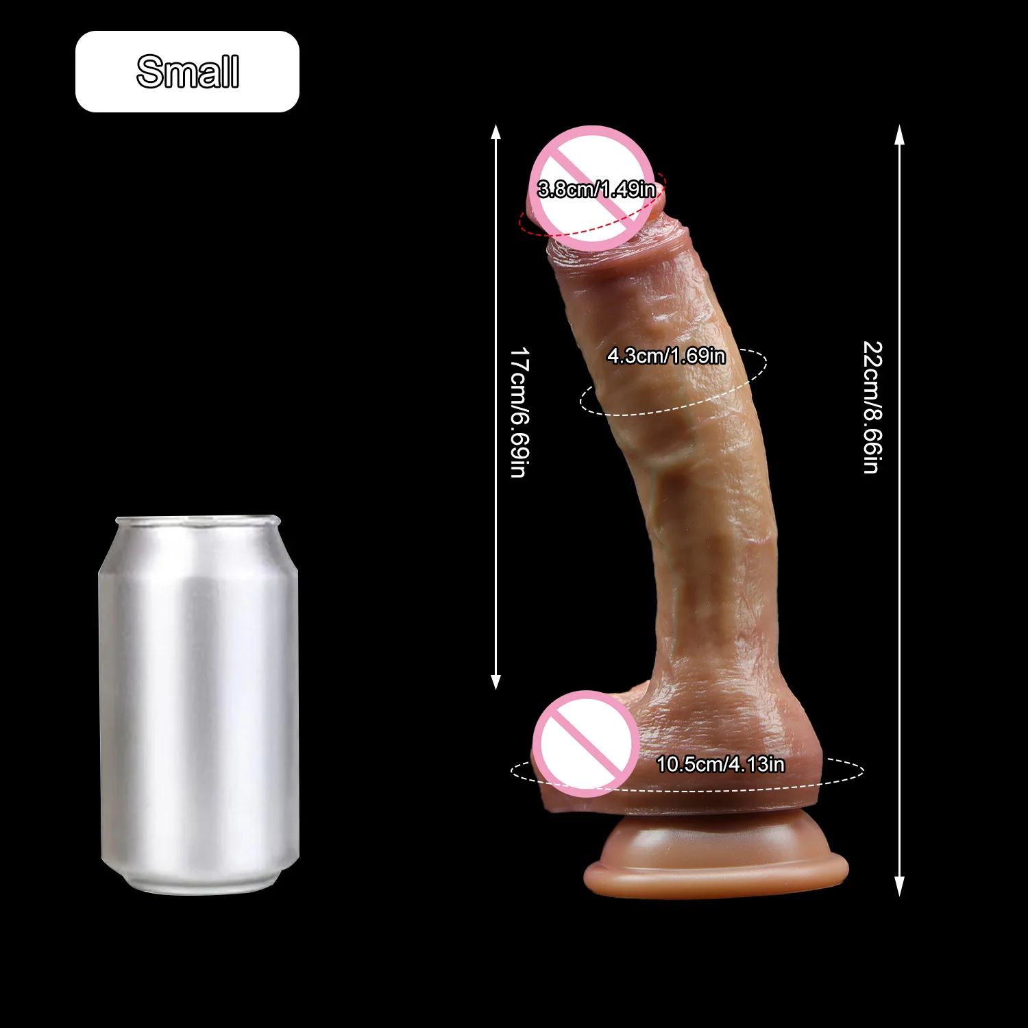 Realistic Dildos 18+ Women Sex Toys Big Dick Penis Realistic Consolador Double Silicone Soft Dildo with Suction Cup NO Vibrator