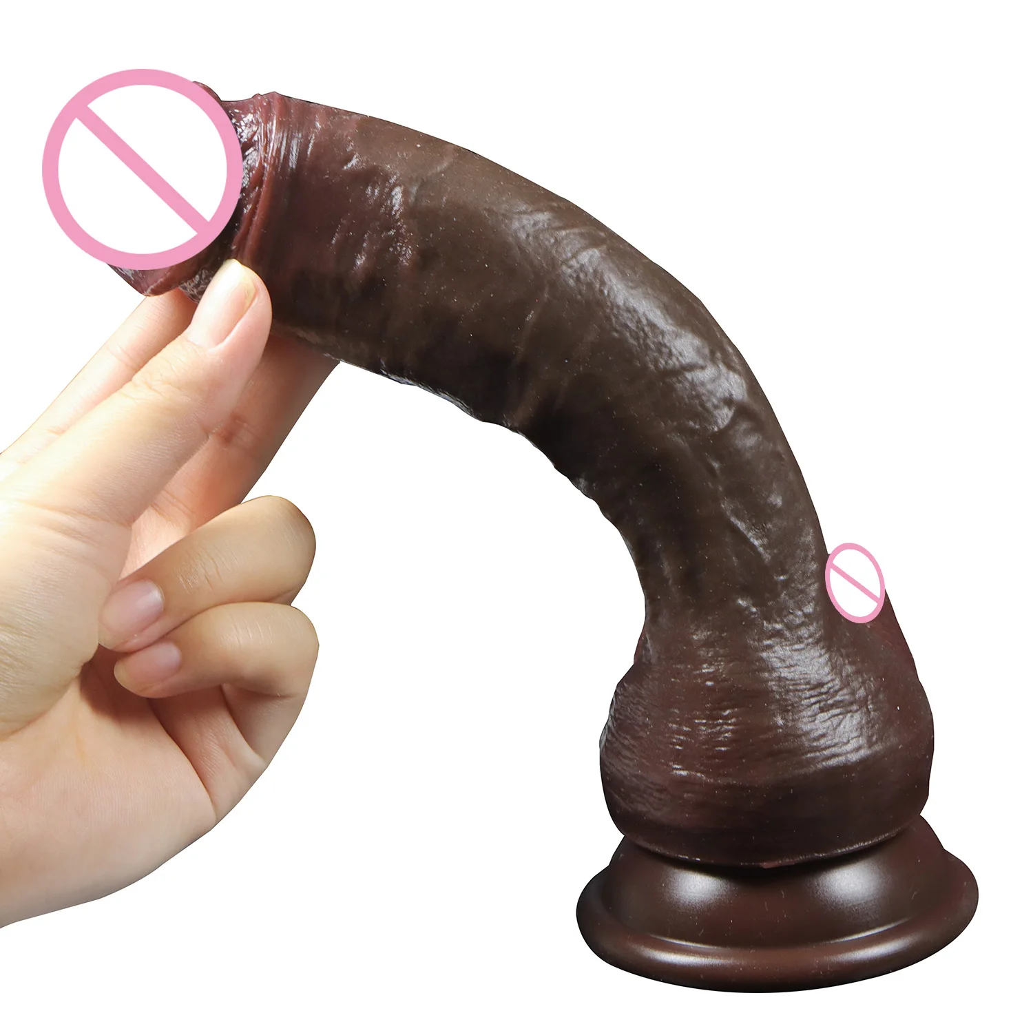 Realistic Dildos 18+ Women Sex Toys Big Dick Penis Realistic Consolador Double Silicone Soft Dildo with Suction Cup NO Vibrator