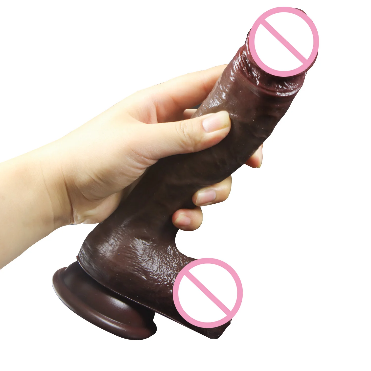 Realistic Dildos 18+ Women Sex Toys Big Dick Penis Realistic Consolador Double Silicone Soft Dildo with Suction Cup NO Vibrator