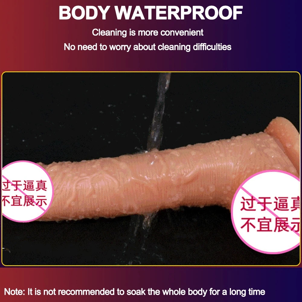 RC Dildo Realistic Silicone Heating 42°C telescopic vibration for Women Vibrator Female Orgasm Masturbation Sex Toys Man Penis