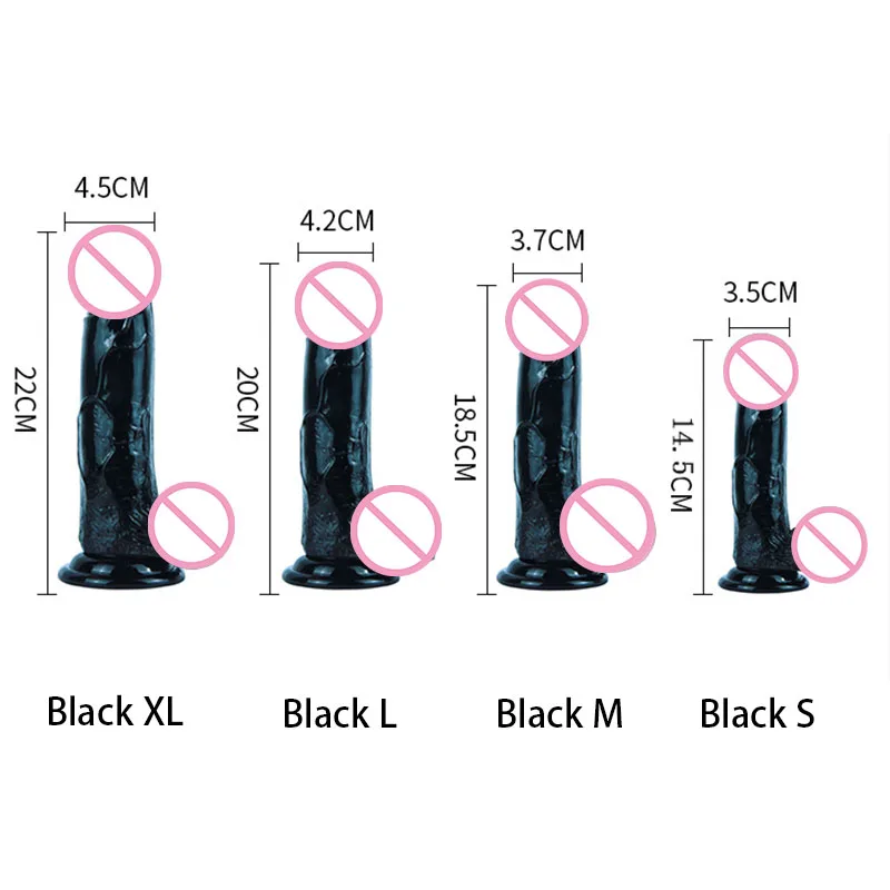 Soft Jelly Dildos With Strong Suction Cup Realistic Dildo Vibrator Artificial Penis for Lesbian Female Masturbate Sex Toys Soft Jelly Dildos With Strong Suction Cup Realistic Dildo Vibrator Artificial Penis for Lesbian Female Masturbate Sex Toys