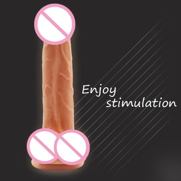 Soft Jelly Dildos With Strong Suction Cup Realistic Dildo Vibrator Artificial Penis for Lesbian Female Masturbate Sex Toys