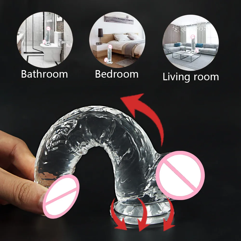 New Realistic Dildos Erotic Jelly Dildo With Super Strong Suction Cup Sex Toys for Woman Men Artificial Penis G-spot Simulation New Realistic Dildos Erotic Jelly Dildo With Super Strong Suction Cup Sex Toys for Woman Men Artificial Penis G-spot Simulation