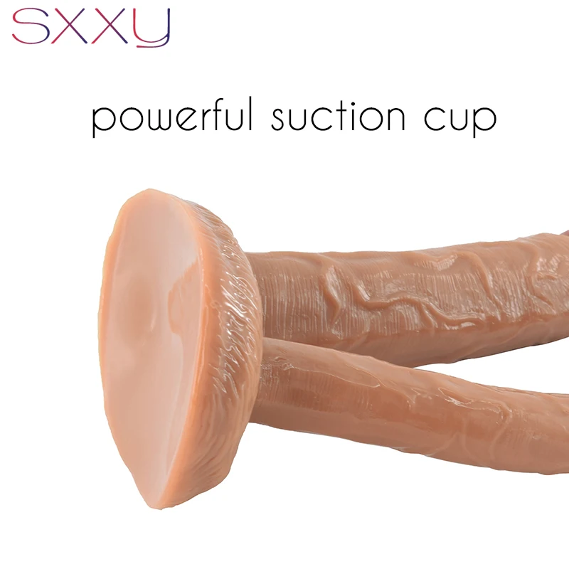 SXXY Double Dildo Harness Dual Heads Adults Sex Toys with Sucker for Lesbian Female Masturbator Animal Horse Anal Plug Dog Penis SXXY Double Dildo Harness Dual Heads Adults Sex Toys with Sucker for Lesbian Female Masturbator Animal Horse Anal Plug Dog Penis