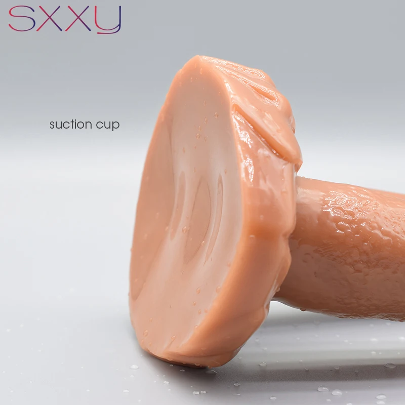 SXXY Double Dildo Harness Dual Heads Adults Sex Toys with Sucker for Lesbian Female Masturbator Animal Horse Anal Plug Dog Penis SXXY Double Dildo Harness Dual Heads Adults Sex Toys with Sucker for Lesbian Female Masturbator Animal Horse Anal Plug Dog Penis