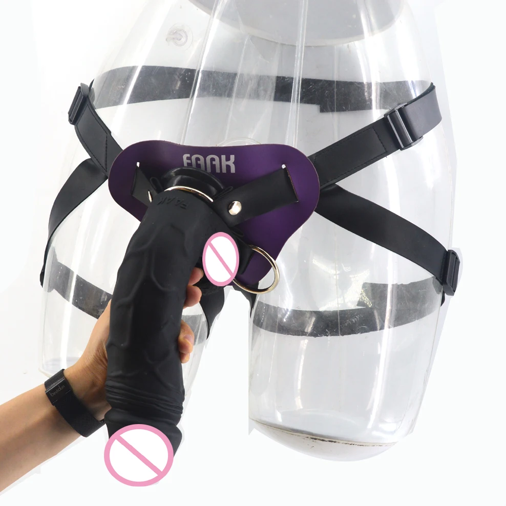 FAAK Strapon Realistic Dildo With Suction Cup Silicone Red Huge Artificial Penis Harness Skin Touch Sex Toys For Women Men FAAK Strapon Realistic Dildo With Suction Cup Silicone Red Huge Artificial Penis Harness Skin Touch Sex Toys For Women Men