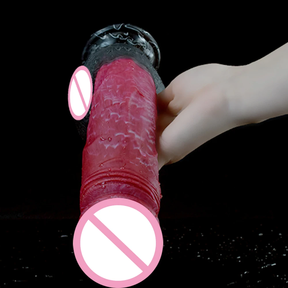 FAAK Strapon Realistic Dildo With Suction Cup Silicone Red Huge Artificial Penis Harness Skin Touch Sex Toys For Women Men FAAK Strapon Realistic Dildo With Suction Cup Silicone Red Huge Artificial Penis Harness Skin Touch Sex Toys For Women Men