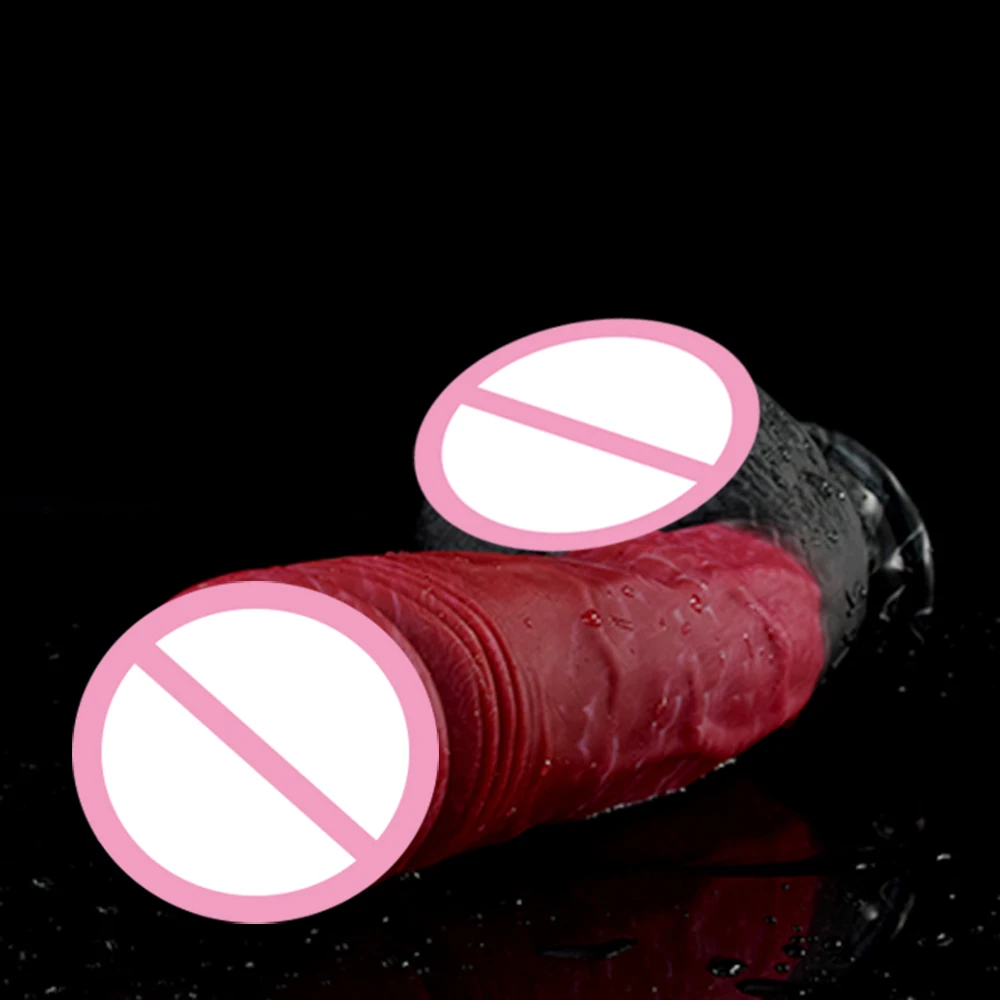 FAAK Strapon Realistic Dildo With Suction Cup Silicone Red Huge Artificial Penis Harness Skin Touch Sex Toys For Women Men FAAK Strapon Realistic Dildo With Suction Cup Silicone Red Huge Artificial Penis Harness Skin Touch Sex Toys For Women Men