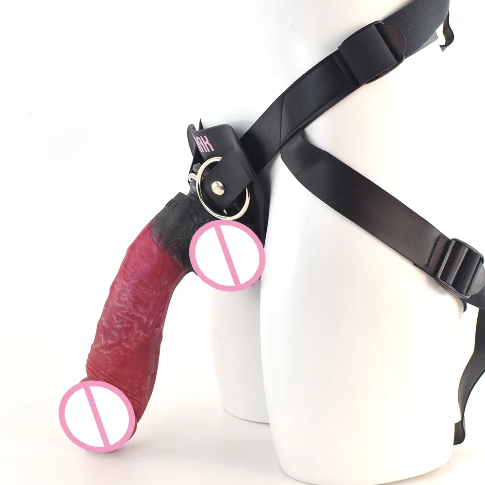 FAAK Strapon Realistic Dildo With Suction Cup Silicone Red Huge Artificial Penis Harness Skin Touch Sex Toys For Women Men FAAK Strapon Realistic Dildo With Suction Cup Silicone Red Huge Artificial Penis Harness Skin Touch Sex Toys For Women Men