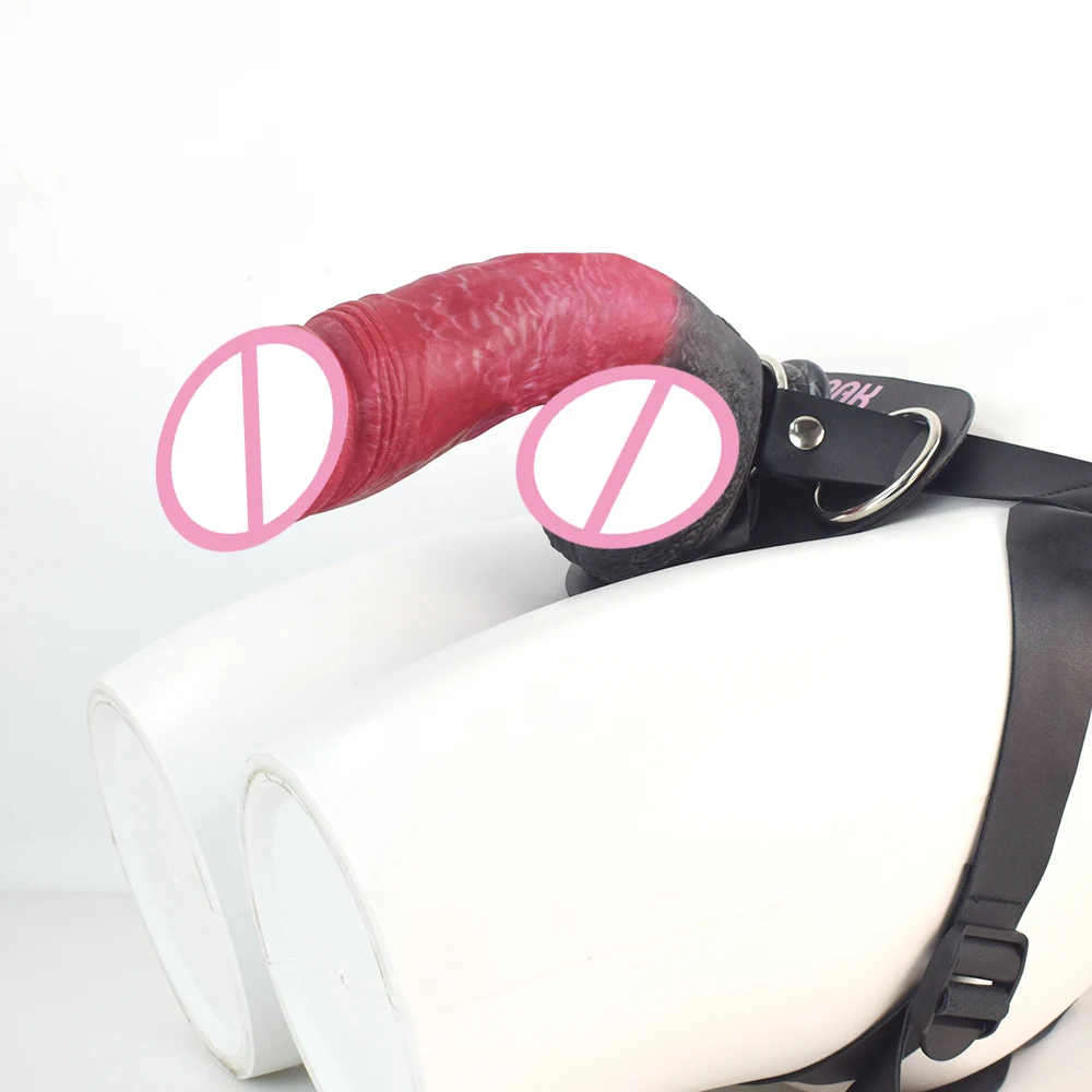FAAK Strapon Realistic Dildo With Suction Cup Silicone Red Huge Artificial Penis Harness Skin Touch Sex Toys For Women Men FAAK Strapon Realistic Dildo With Suction Cup Silicone Red Huge Artificial Penis Harness Skin Touch Sex Toys For Women Men