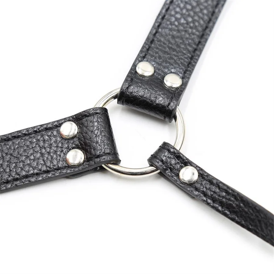 Faux Leather Double Penetration Strapon Panties Waist Harness Chastity Device Anal Plug Dildo Belt Underwear Sex Toys For Men