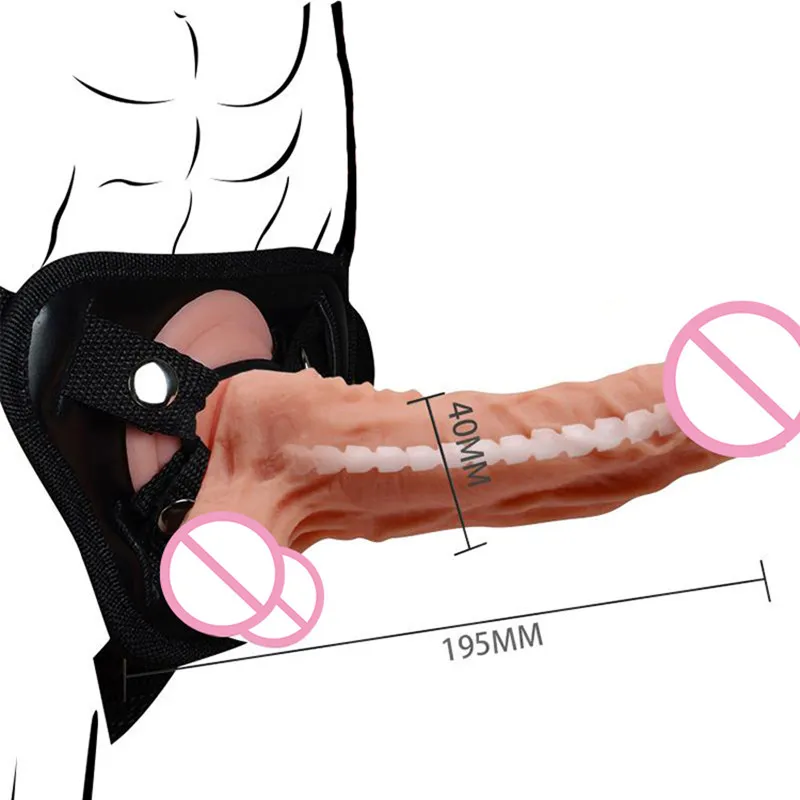Penis Realistic Dildos Strap On Hollow Dildo Panties Harness For Male Gay Vibrator Adult Sex Toy Woman Lesbian Masturbator