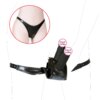 Removable Leather Strapon Harness Panty,Strap On Double Dildo Female Chastity Penis Briefs Big Anal Vaginal Butt Plug Sex Toys