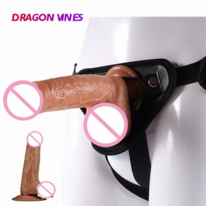Strapon Dildo for Women Wearable Dildos Panties Huge Realistic Penis Belt Sexual Harness Strap On Anal Plug Sex Toys for Lesbian