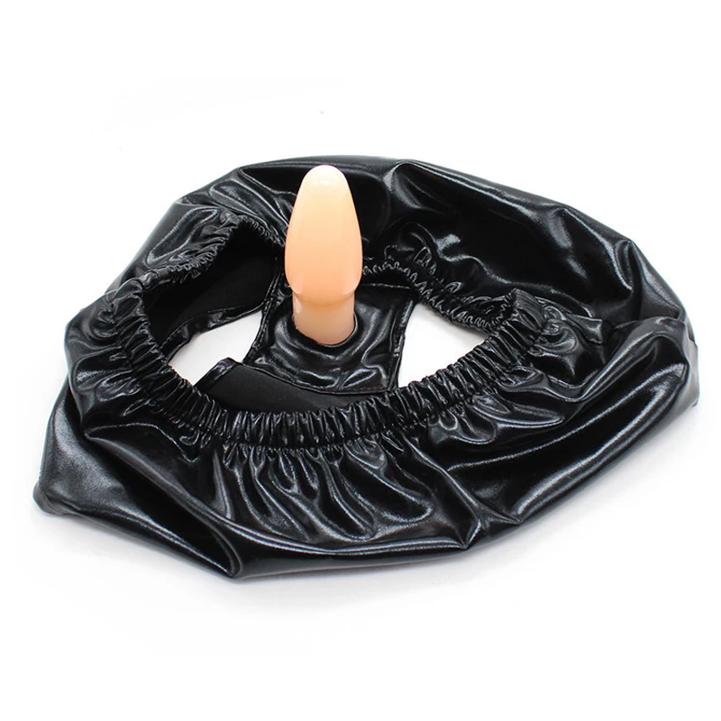 Leather Strapon Harness Panties,Strap On Vibrator Dildo Anal Vaginal Plug Chastity Penis Briefs Sex Product For Women Masturbate
