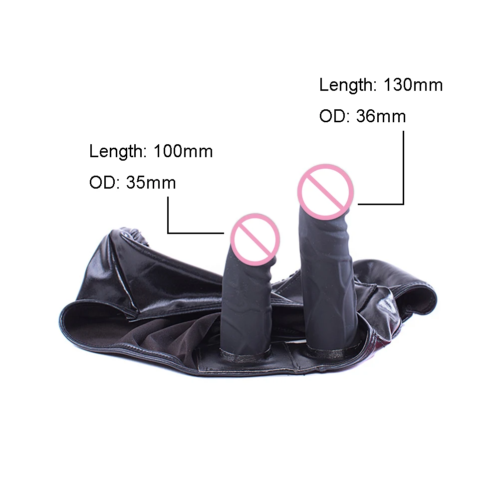 Leather Strapon Harness Panties,Strap On Vibrator Dildo Anal Vaginal Plug Chastity Penis Briefs Sex Product For Women Masturbate