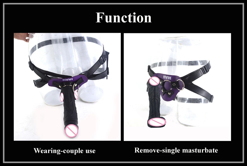 FAAK Strap On Large Penis With Suction Cup Genuine Leather Harness Strapon Realistic Dildo Flexible Soft Silicone Big Dong FAAK Strap On Large Penis With Suction Cup Genuine Leather Harness Strapon Realistic Dildo Flexible Soft Silicone Big Dong