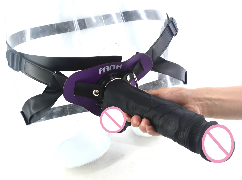 FAAK Strap On Large Penis With Suction Cup Genuine Leather Harness Strapon Realistic Dildo Flexible Soft Silicone Big Dong FAAK Strap On Large Penis With Suction Cup Genuine Leather Harness Strapon Realistic Dildo Flexible Soft Silicone Big Dong