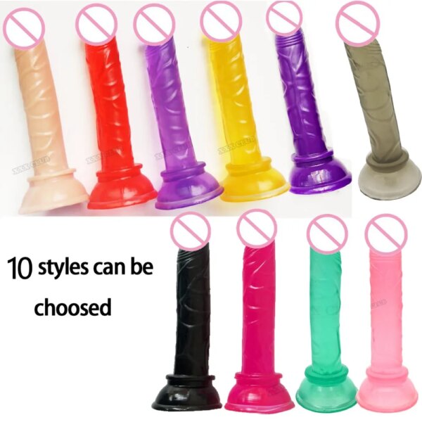 2 Pcs Lesbian Strap on mini Dildo Panties Strapon Harness Flexible Dong Realistic Penis Sex Toys for Woman Sex Products