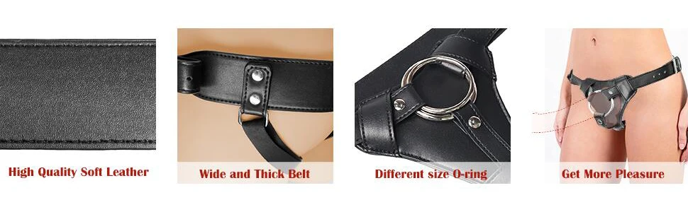 Strap On Dildo Harness Adult Sex Toys for Women Men Pegging Dildo Adjustable Waist and Thigh Soft Nylon Vegan Leather Belt toys