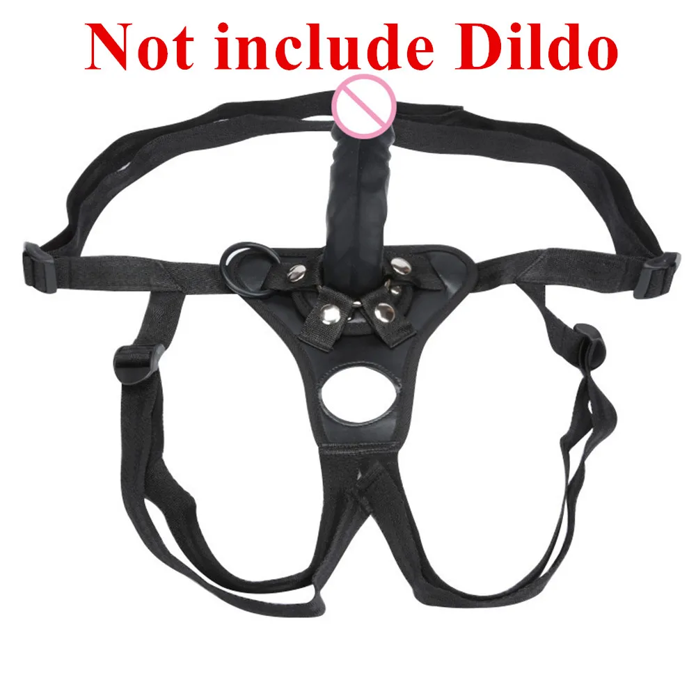 Sexy Leather Panties Bondage Strapon Chastity Pants With Penis Dildo Set Body Harness Couples Flirting Sex Toys for Women Men 18