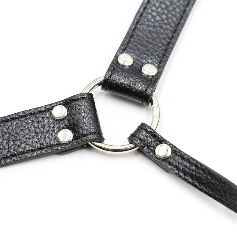 Leather Bondage Strapon Pants Underwear Woman Erotic Panties Chastity Belt Harness Sex Toys For Women Can Add Anal Plug Dildo
