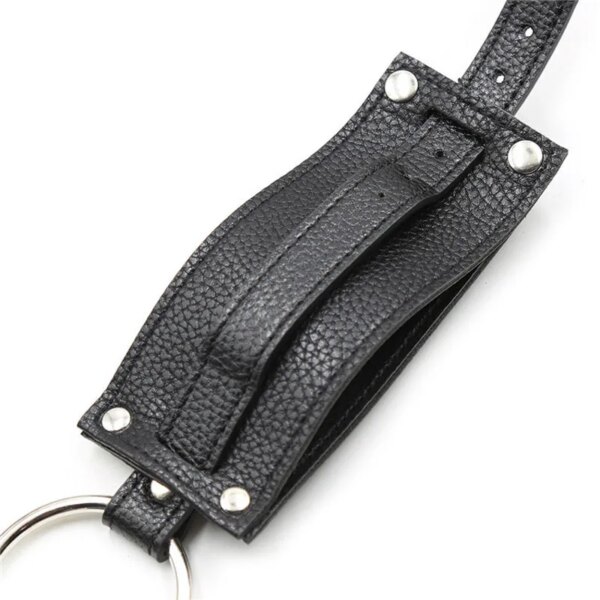 Leather Bondage Strapon Pants Underwear Woman Erotic Panties Chastity Belt Harness Sex Toys For Women Can Add Anal Plug Dildo