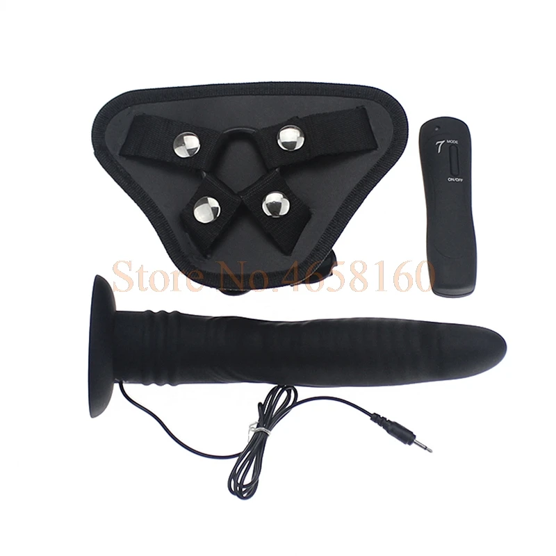 6/7/9 Inch Silicone Strap On Dildo Vibrator for Women 7 Speed Strapon Penis Anal Dildo Vibrator Strapon Harness Lesbian Sex Toys