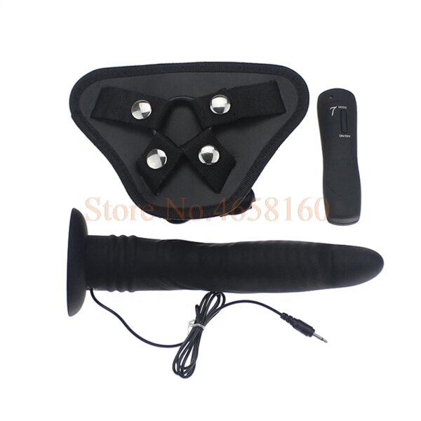 6/7/9 Inch Silicone Strap On Dildo Vibrator for Women 7 Speed Strapon Penis Anal Dildo Vibrator Strapon Harness Lesbian Sex Toys