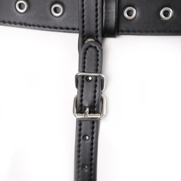 BDSM Chastity Forced Orgasm Adjustable Belt For Vibrator Dildo Leather Bondage Strap-on Harness Sex Toys For Women Couples