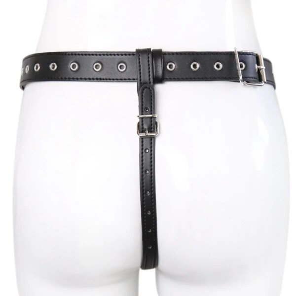BDSM Chastity Forced Orgasm Adjustable Belt For Vibrator Dildo Leather Bondage Strap-on Harness Sex Toys For Women Couples