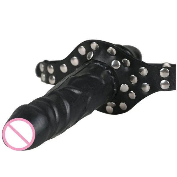 Double-Ended Dildo Gag Head Strapon Mouth Gag Fetish Bdsm Bondage Penis Harness Lesbian Sex Toys Sex Products Adult Erotic Toys