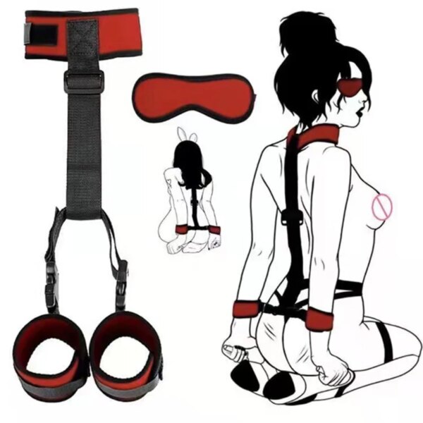 BDSM Bondage Set No Vibrators Fetish Sex Toys For Couples Adult Games Slave Collars Handcuffs Harness Erotic Chastity Sex Shop