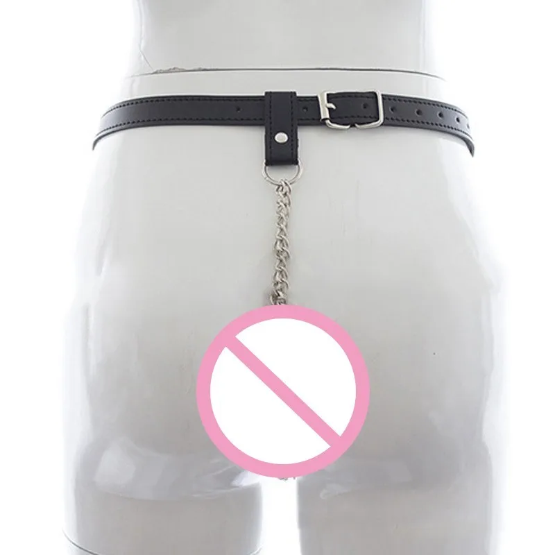Leather Chastity Belt,Strapon Dildo Harness Underwear,Strap-on Anal Plug Butt Panties,Sex Toys For Women Men