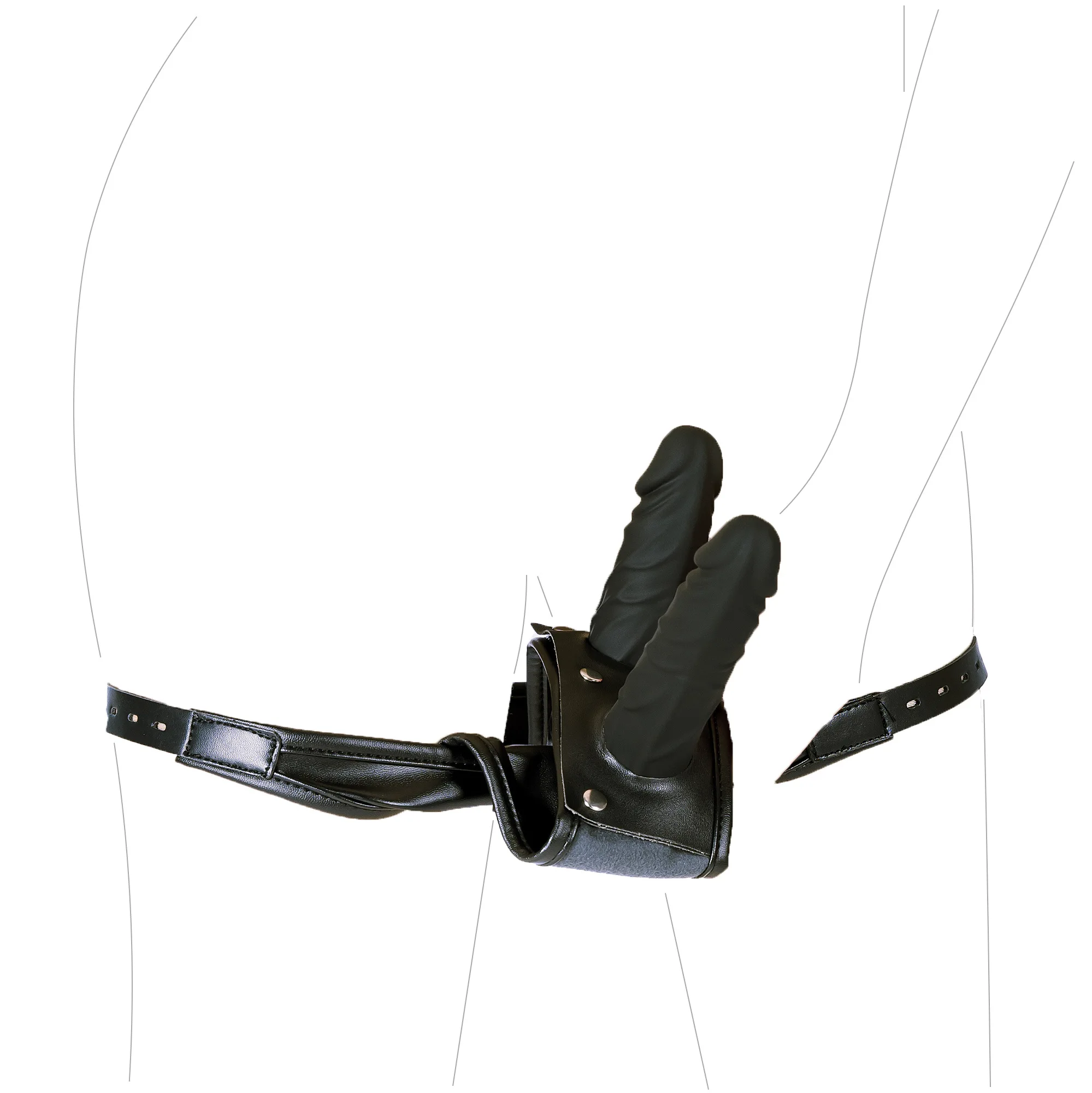 Leather Strapon Harness Panties,Strap On Double Dildo Anal Vaginal Plug Chastity Penis Briefs Sex Product For Women Masturbation