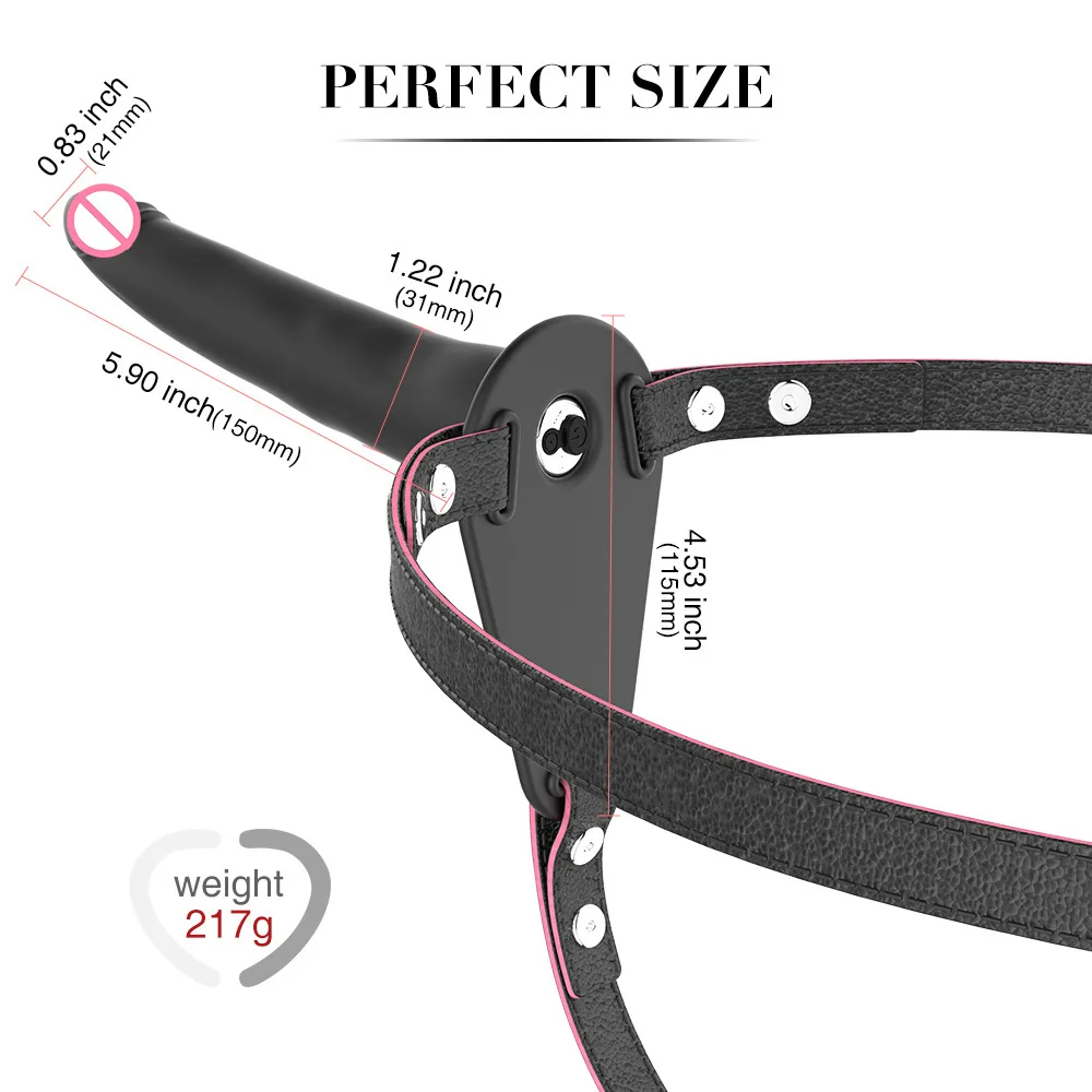 10 Speed Double Vibrator PU Leather Harness Vibrating Panties Lesbian Strap on Dildo Penis Vibrator Anal Plug Sex Toys for Women