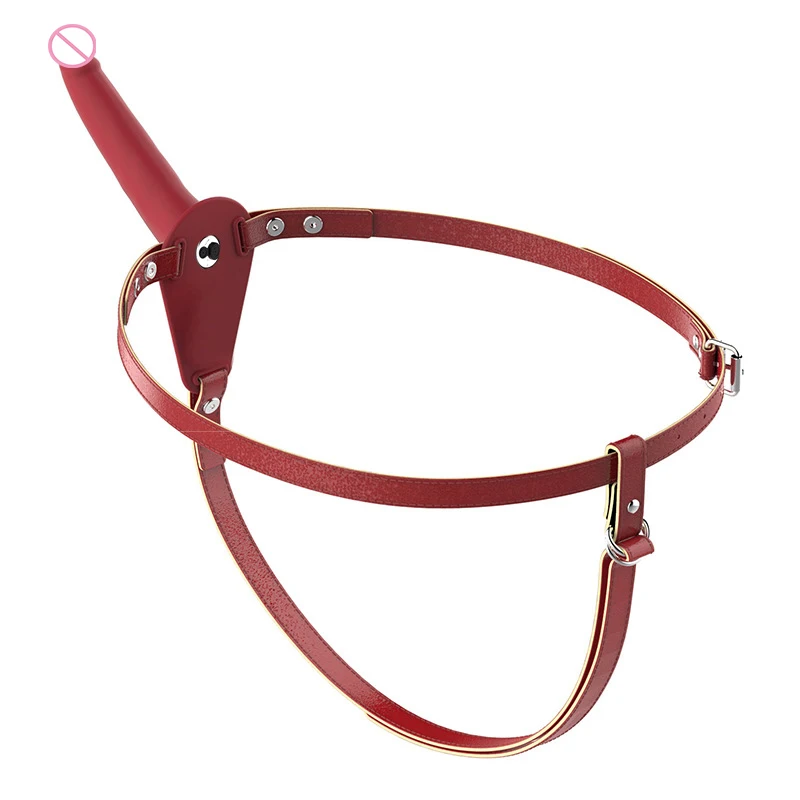 10 Speed Double Vibrator PU Leather Harness Vibrating Panties Lesbian Strap on Dildo Penis Vibrator Anal Plug Sex Toys for Women
