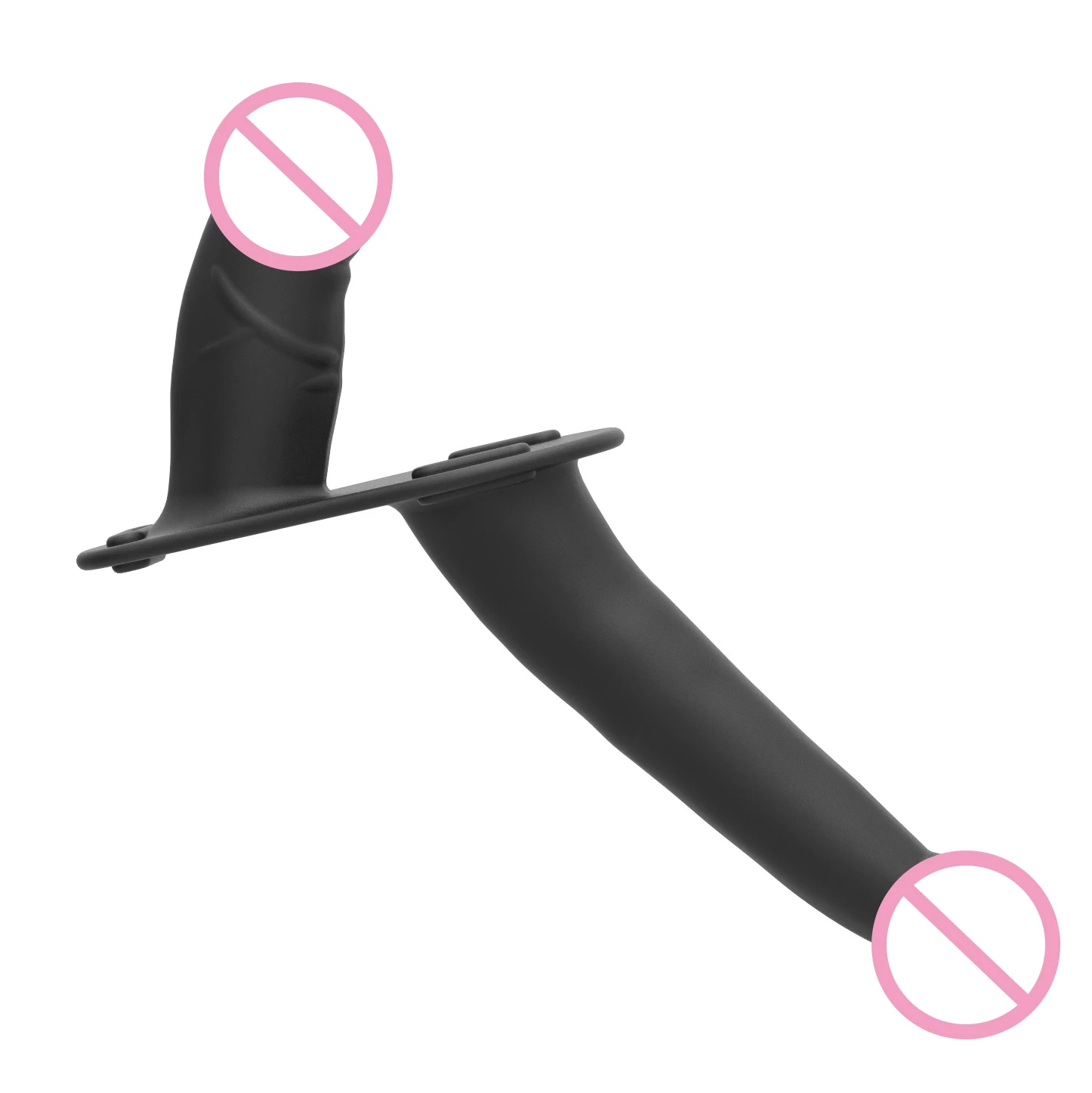 10 Speed Double Vibrator PU Leather Harness Vibrating Panties Lesbian Strap on Dildo Penis Vibrator Anal Plug Sex Toys for Women