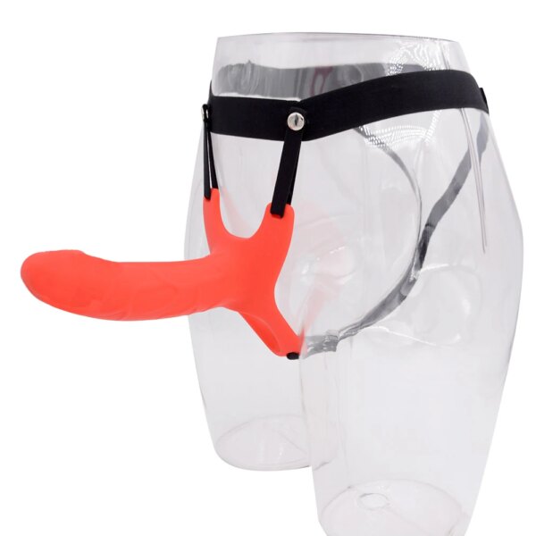Big Hollow Strap-On Dildo Penis Extender Sex Toys for Men Delay Ejaculating Strapon Dildo Harness Set Fetish Sex Toys for Couple