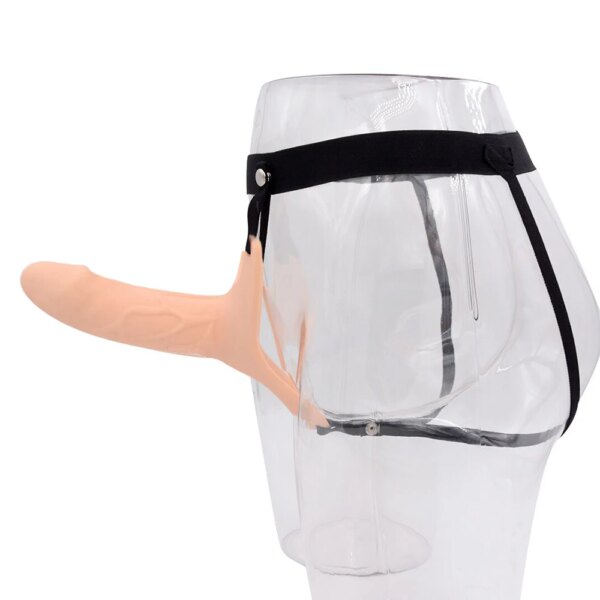 Big Hollow Strap-On Dildo Penis Extender Sex Toys for Men Delay Ejaculating Strapon Dildo Harness Set Fetish Sex Toys for Couple