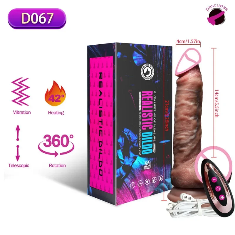 Realistic Dildo Vibrators for Women Dildos Sex Toys Heating Dick Remote Control Penis Vibrator Telescopic Dildo Anal Sex Machine Realistic Dildo Vibrators for Women Dildos Sex Toys Heating Dick Remote Control Penis Vibrator Telescopic Dildo Anal Sex Machine