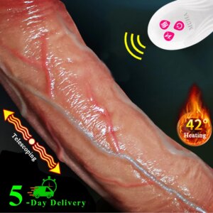 Remote Control Dildo Sex Tooys for Man Realistic Penis Telescoping Vibrators Vagina Anal Vibrator Sex Product for Women Sex Toys