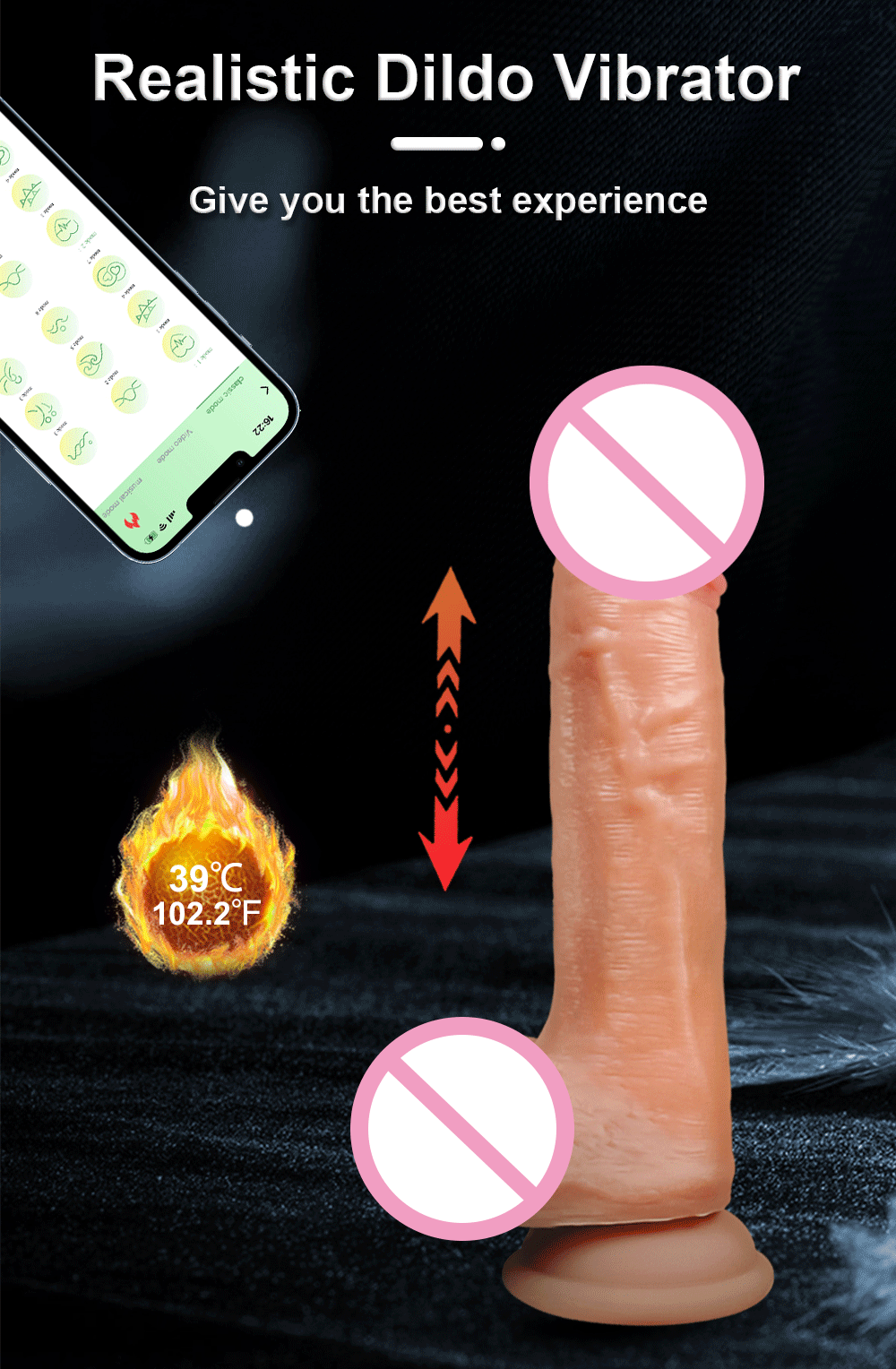 Thrusting Realistic Dildo Sex Toy App Remote Control G Spot Clitoral Anal Stimulator for Women Vibrator Strong Suction Adult Toy