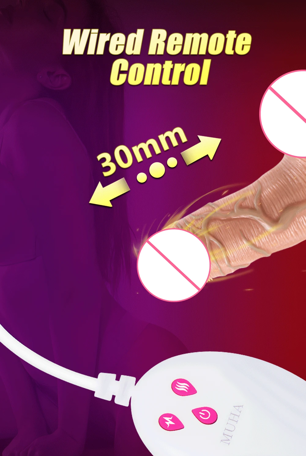 Telescopic Vibrating Soft Realistic Dildo Female Sex Toy Vibrator With Suction Cup Heating Penis Remote Control G SPOT VIBRAT